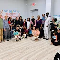 Families, children and staff gathered inside Starz R Us Early Learning Center